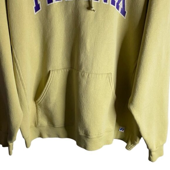 Russell Athletic Men's Yellow Logo Print 'PHOENIX' Sweatshirt Hoodie - Picture 3 of 11